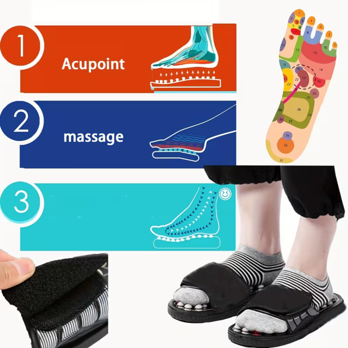 Acupressure Massage Slippers