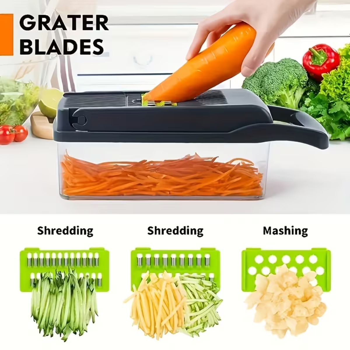 Kitchen Vegetable Chopper – 12-in-1 Dicer