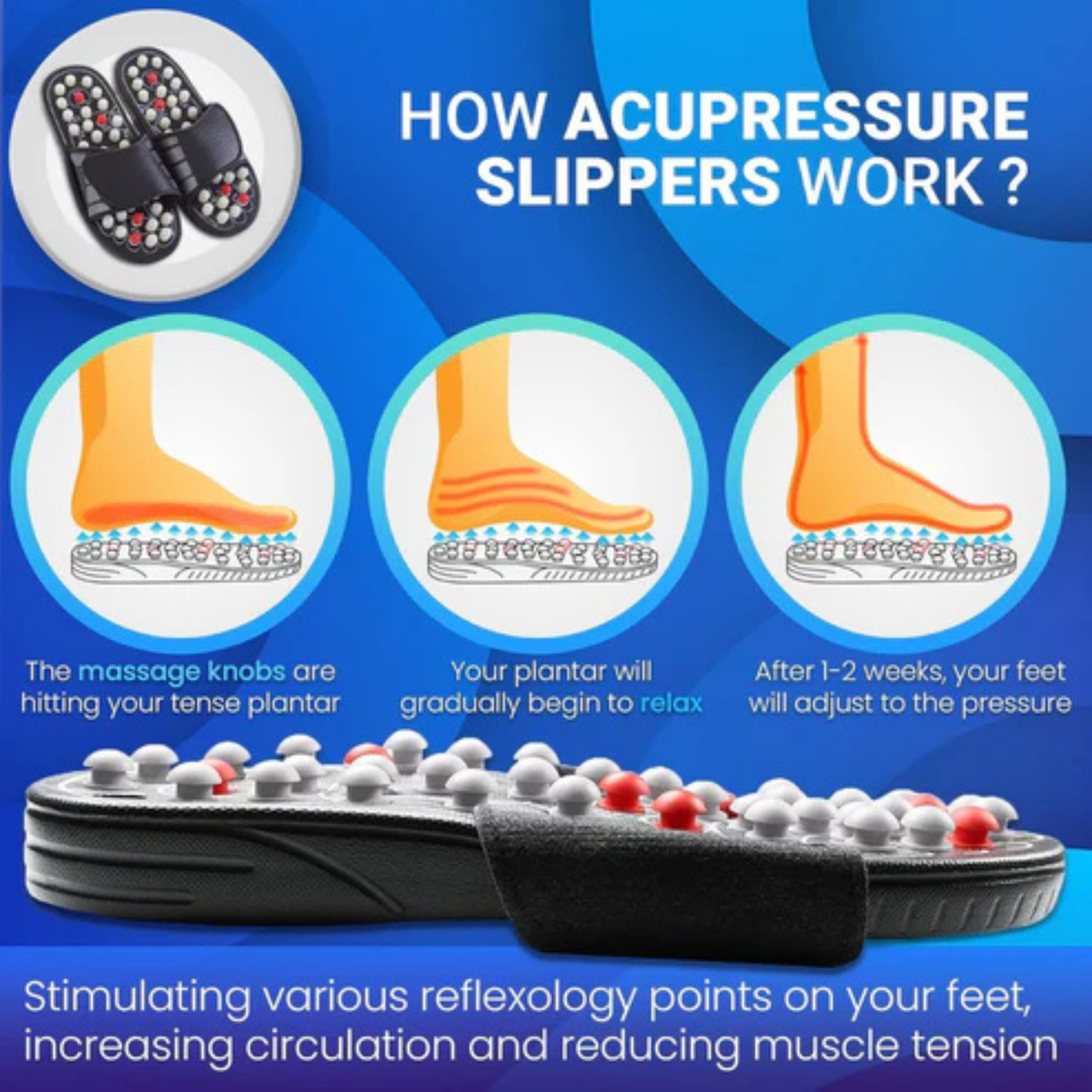 Acupressure Massage Slippers