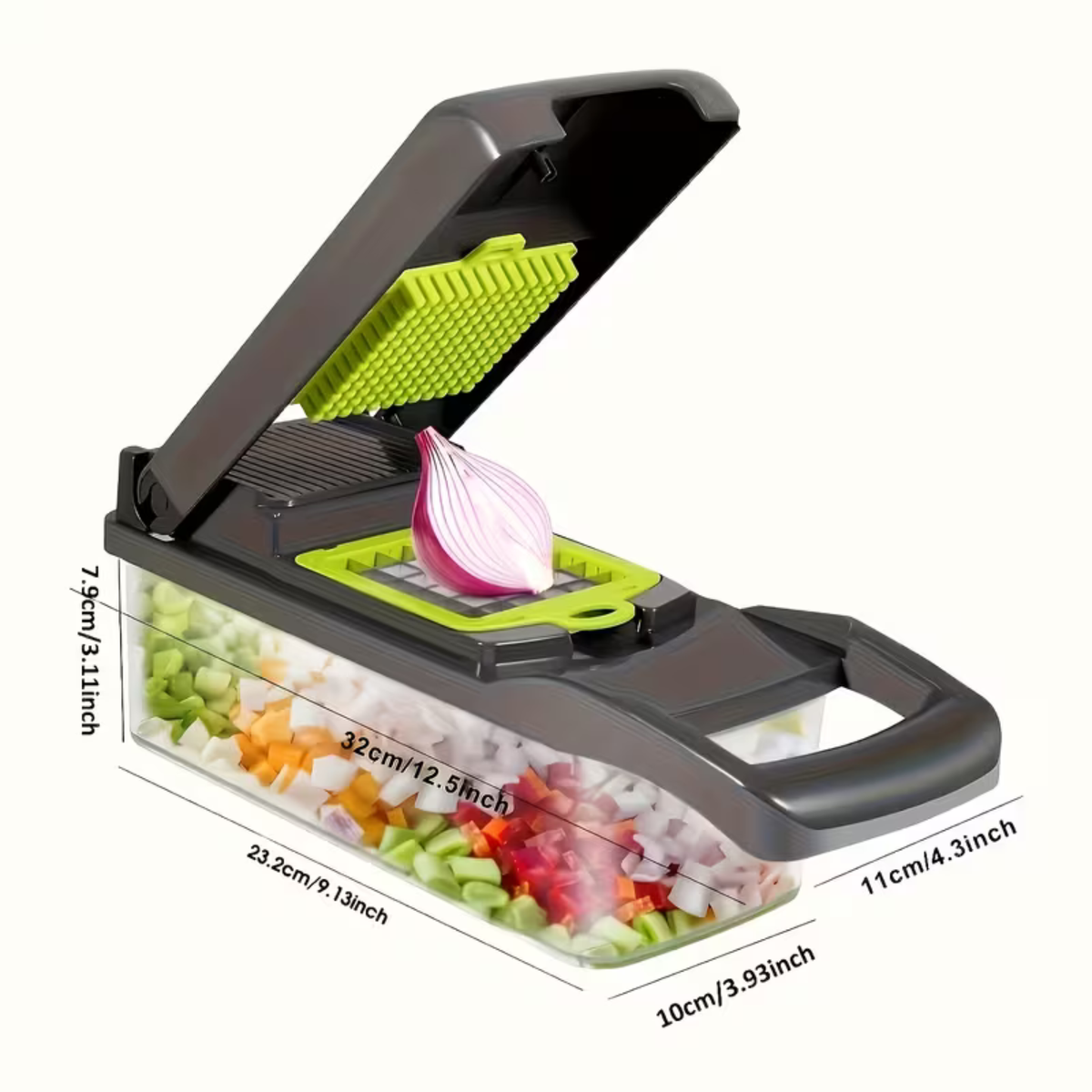 Kitchen Vegetable Chopper – 12-in-1 Dicer